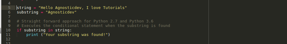 Python sub string
