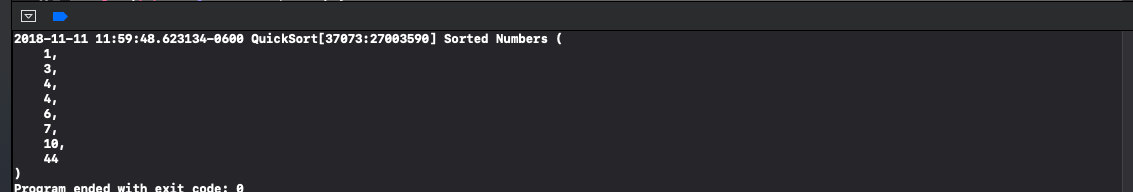 Quicksort results